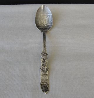 Gorham Sterling Silver Collectible Christmas Lion Anchor Souvenir Spoon photo