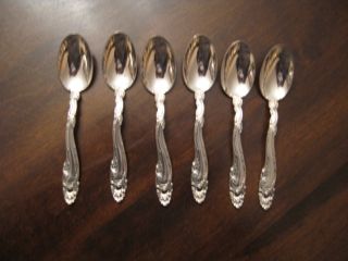 Gorham Decor Sterling Silver Demitasse Spoons (6) photo