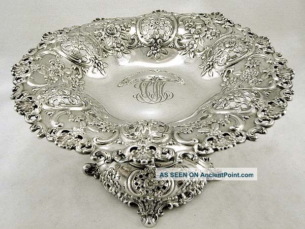 Tiffany Sterling Silver Neo - Classical Compote Tazza C1892 21oz 1 - 4 Platters & Trays photo