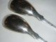 Pair Of Antique Scottish Silver Mustard Spoons Fiddle Pattern 1841 Other photo 4