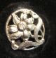 Art Nouveau Solid Silver Buttons Sunflower Pattern Boxed 1905 Hcf Hatton Garden. Other photo 3