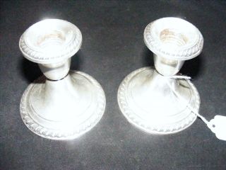Gorham Console Candleholder 949 Weighted Sterling Silver Candle Sticks Not Scrap photo