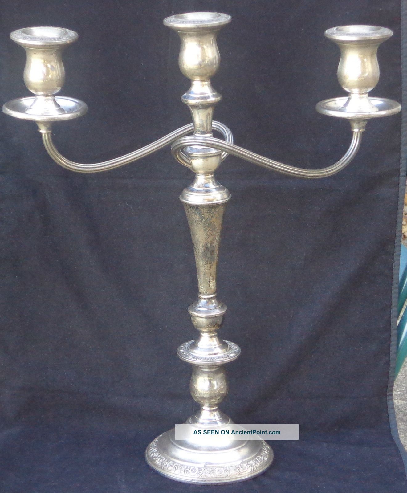 Vintage International Sterling Silver Candelabra 