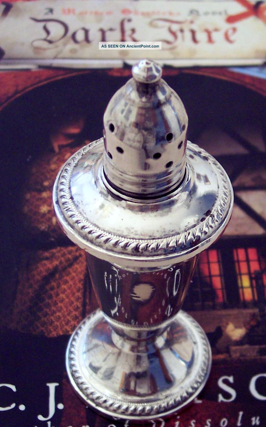 Antique Empire 925/1000 Sterling Silver Spice And Sugar Caster Low Cost Creamers & Sugar Bowls photo