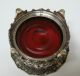 Rare Elkington & Company Silver & Cranberry Glass Open Salt Cellar Dish 1846 Other photo 4