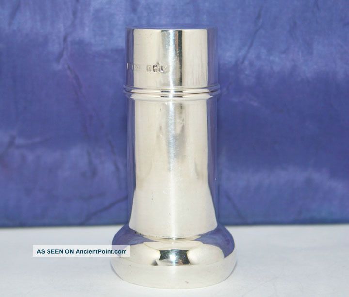 Fine Antique English Solid Silver Traveling Shaving Brush By H Bros London 1910 Other photo