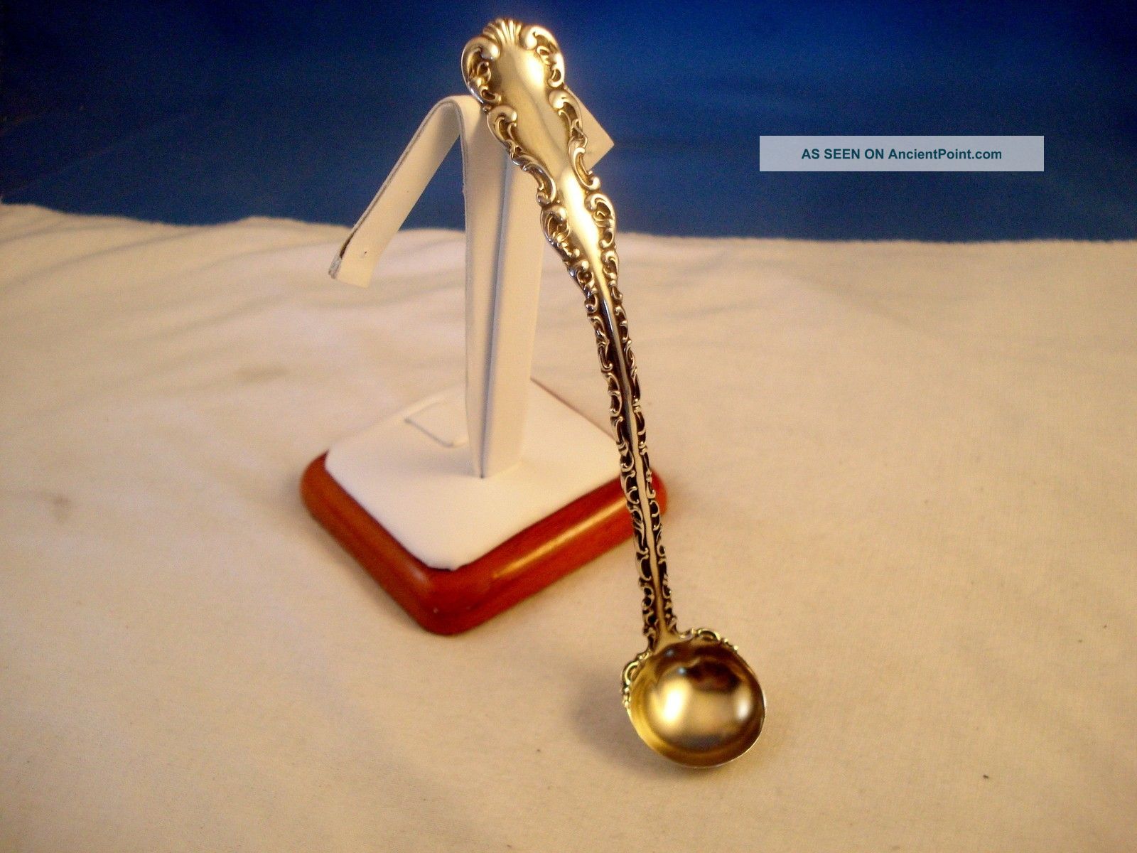 Antique Whiting Louis Xv Sterling Silver Mustard Spoon,  Excellent Gorham, Whiting photo