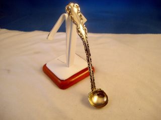 Antique Whiting Louis Xv Sterling Silver Mustard Spoon,  Excellent photo