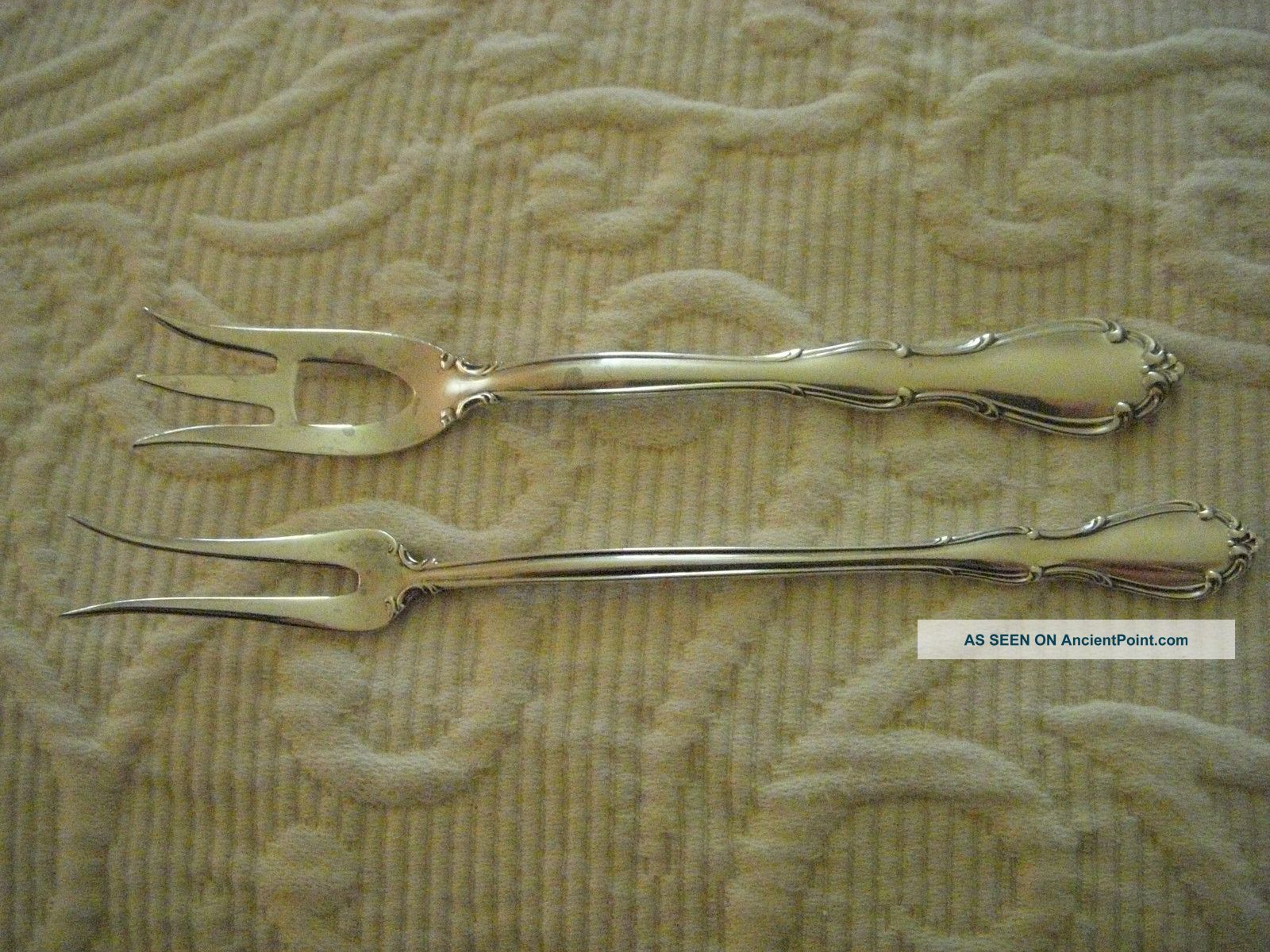 2 Towle Sterling Silver Forks,  Fontana Towle photo