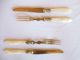 12 Glorious Xixth C.  Natural Mother Of Pearl Dessert Set Knives Christofle photo 2