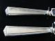Art Deco Sterling Silver Carving Set Knife & Fork Thanksgiving Turkey Other photo 1