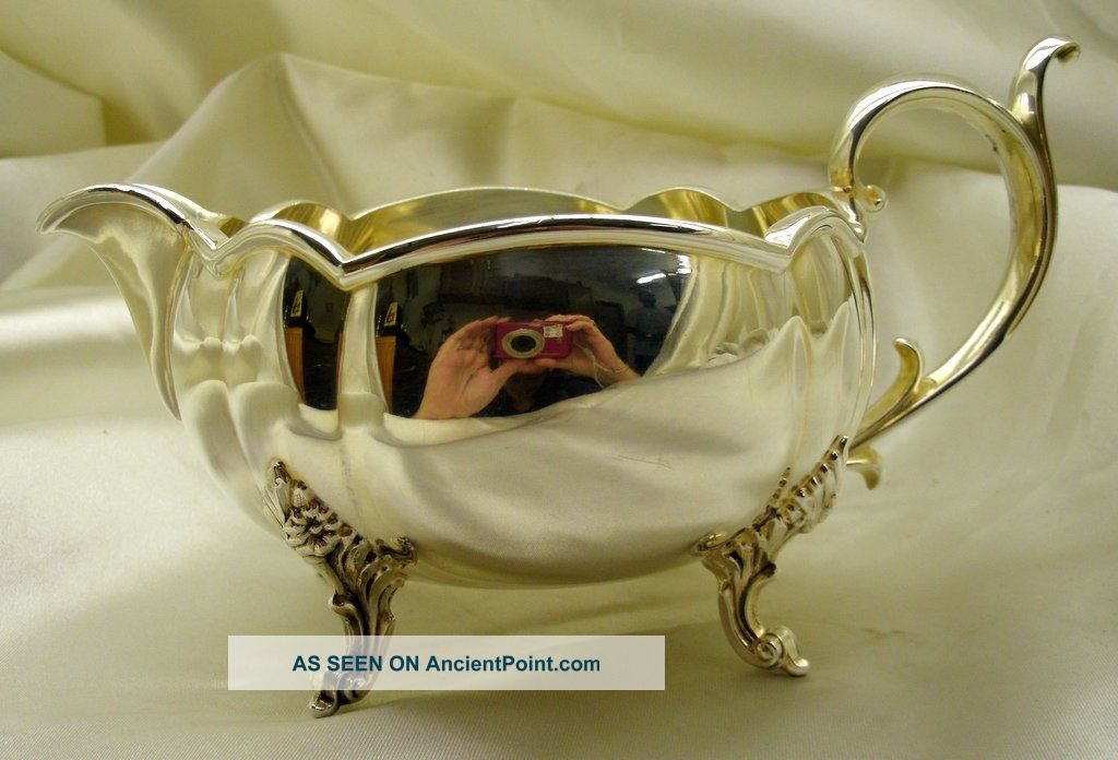 Reed & Barton Winthrop Silver Plated Gravy Boat 1795a Sauce Boats photo