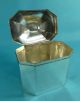 Sterling Silver Octagonal Tea Caddy Box Pairpoint Brothers London 1913 Boxes photo 4