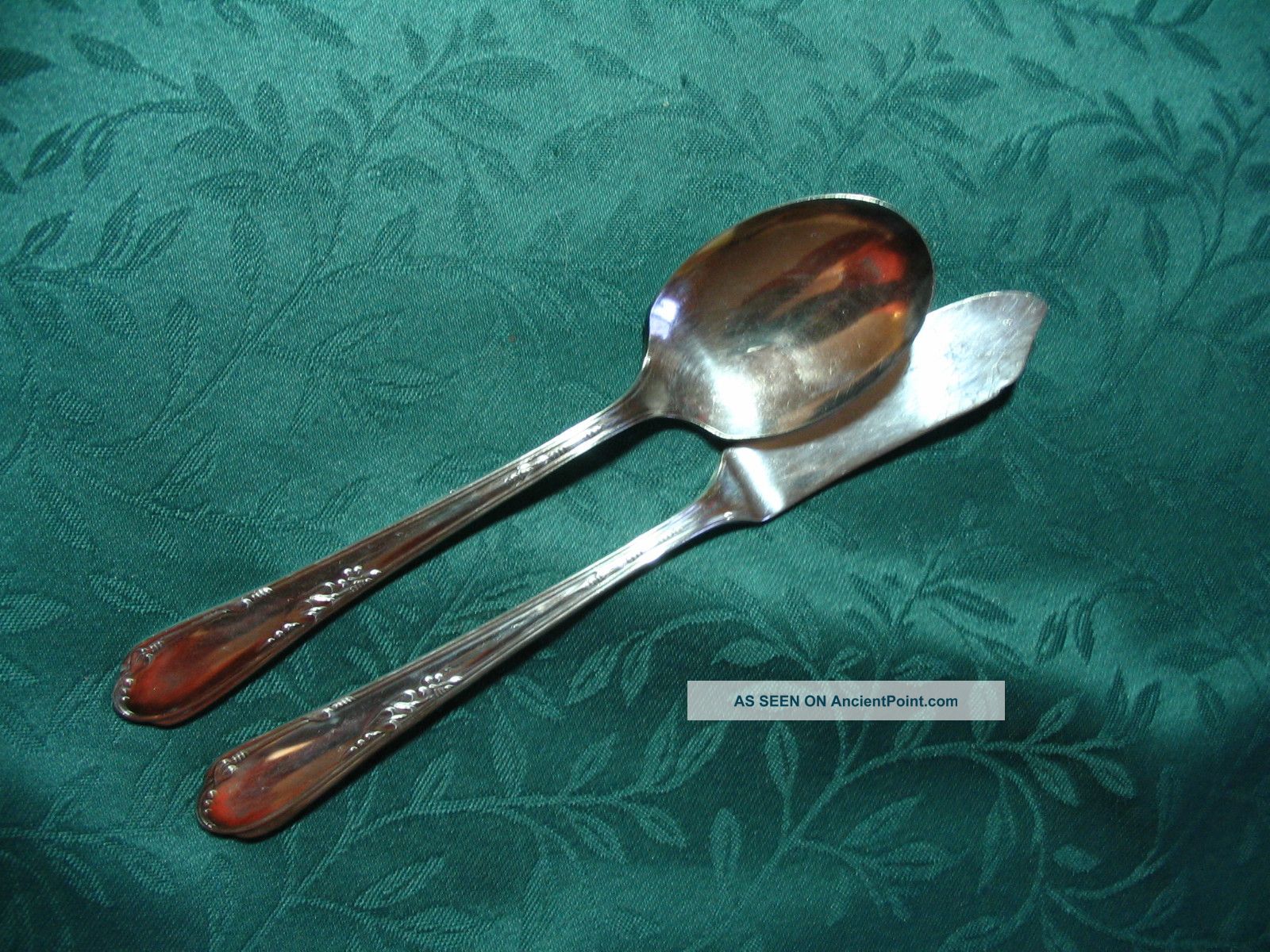 Rogers Meadowbrook by William A Silverplate Jelly Server 