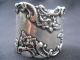 Vintage 925 Sterling Silver Art Nouveau Floral Napkin Ring 4873 Monogrammed Napkin Rings & Clips photo 3