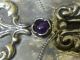 Judaica Silver Noisemaker - Grogger - With Amethyst And Lapis - Rare Russia photo 5
