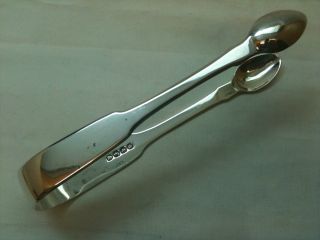 Antique Solid Silver Sugar Tongs London 1821 Ref 186/2 photo