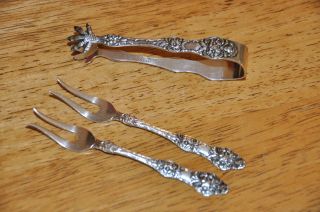 The Marthinsen Norway Silverplate - 3 Serving Pcs. ,  Excellen Condition photo