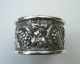 1920s Lovely Embossed Sterling Silver Napkin Ring Napkin Rings & Clips photo 3