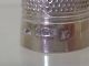 Vintage Solid Silver Thimble Birmingham 1910 No Holes Good Condition Other photo 1