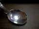 Vintage Antique Cw Sterling Silver Baby Spoon Curved Handle Cat In Clover Other photo 3