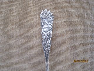 Fessenden & Co.  Sterling - - Indian Head - - Spoon photo