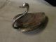 Antique Sterling Silver Tiffany & Co Figural Swan Bowl Dish M Mark Swimming Swan Bowls photo 6