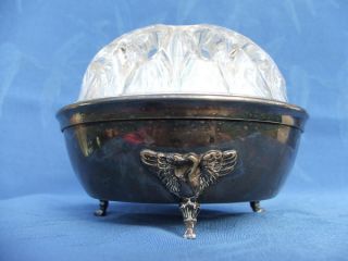Vintage French Posy / Rose Bowl Silver Plated By Plasait Orfevre photo