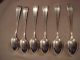 1915 Whiting Oriana Sterling Silver 6 Teaspoons 5 1/4 