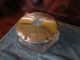 Antique William B.  Kerr Glass Vanity Powder Jar Hair Tidy Sterling Silver Top Other photo 1