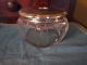Antique William B.  Kerr Glass Vanity Powder Jar Hair Tidy Sterling Silver Top Other photo 7