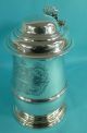 Magnificent Georgian Sterling Silver Tankard Coat Of Arms W & R Peaston 1762 Cups & Goblets photo 1