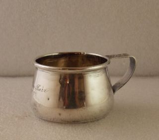 Vintage Sterling Silver Baby Infant Childs Cup Monogrammed 35 Grams photo