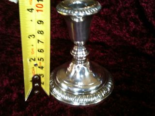 Sterling Silver Antique Candlestick photo