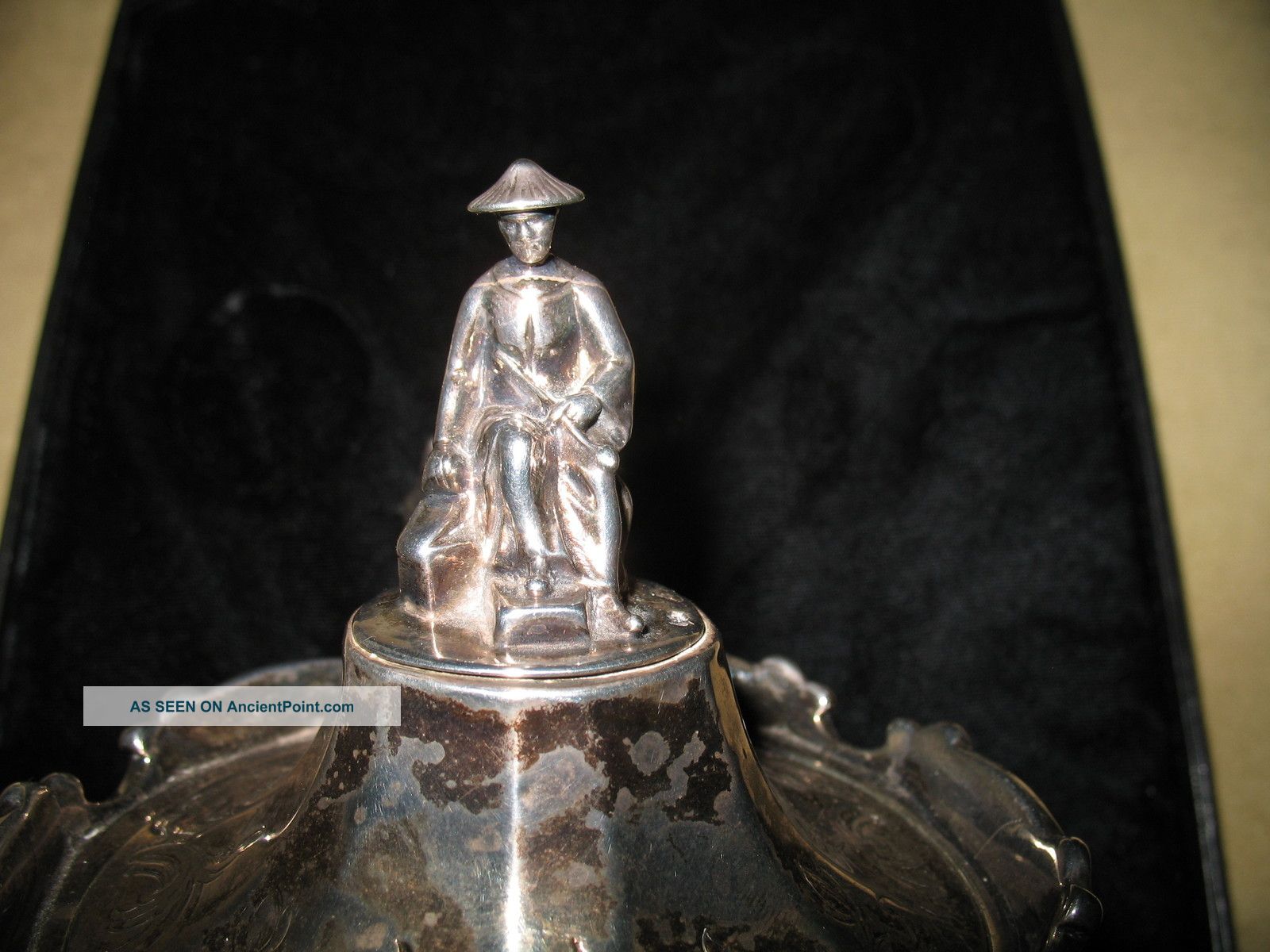 Opium Smoker Teapot.  Sterling Silver English Hallmarks 1800 ' S Must See Tea/Coffee Pots & Sets photo