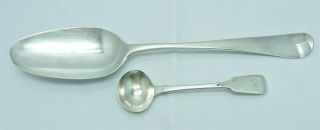George Iii 1772 Solid Silver Gravy Stuffing Basting Spoon By William Skeen 57g photo