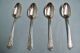 4 Louvre Dubarry Teaspoons - Classic 1914 Wallace Quality - Clean & Table Ready Other photo 1
