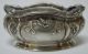 Classic French 950 Sterling Silver & Crystal Open Salt Cellar Dish 1880 - 1910 Salt Cellars photo 1