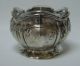 Classic French 950 Sterling Silver & Crystal Open Salt Cellar Dish 1880 - 1910 Salt Cellars photo 2