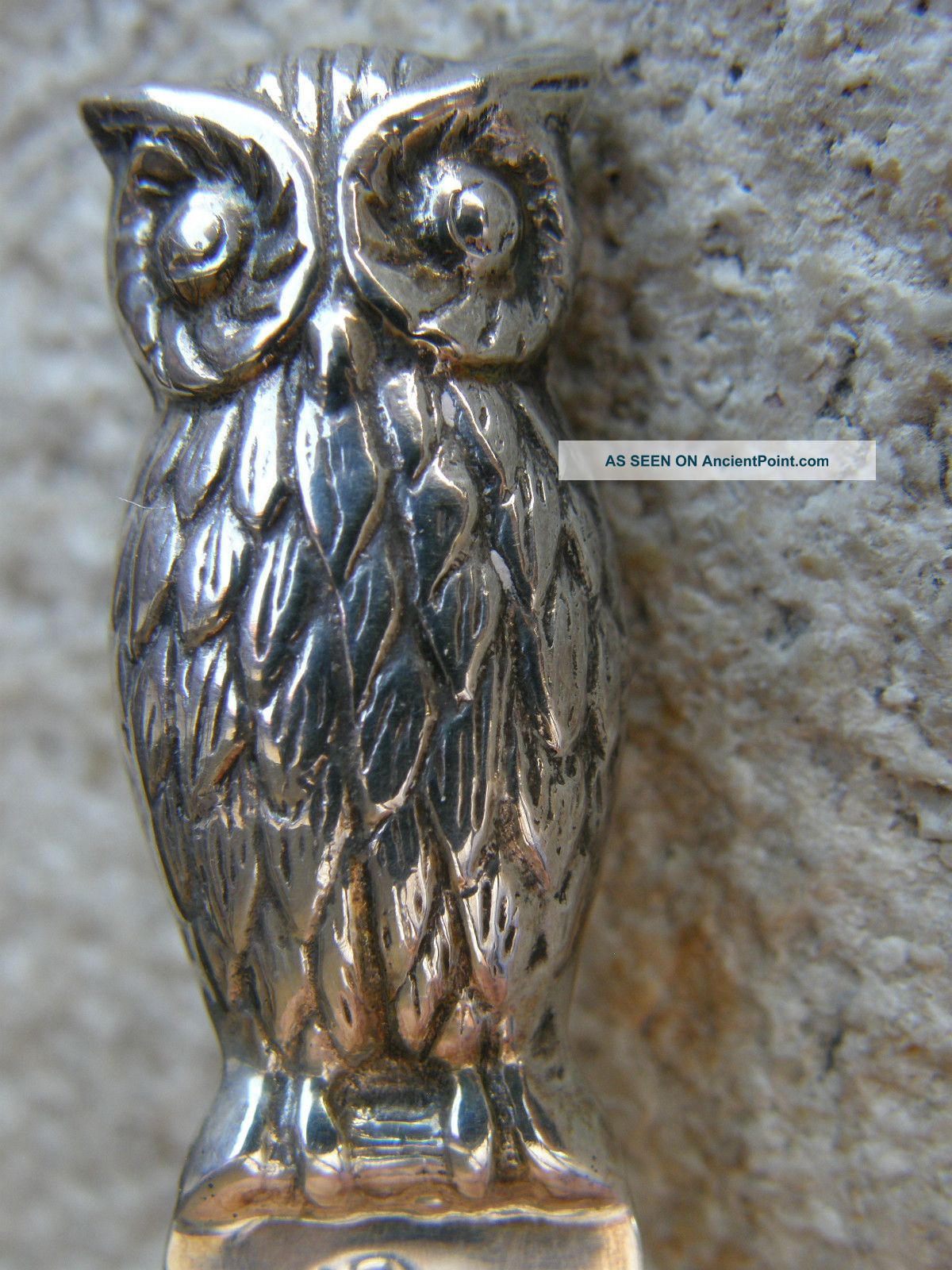 Vintage Solid Sterling Silver 925 Hallmarked Bookmark With Owl/bird Interest Other Solid Silver photo
