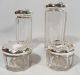 4 Art Nouveau Sterling Silver Matching Dresser Powder Jars Bottles Roses Antique Brushes & Grooming Sets photo 4