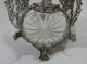 19thc Antique German.  800 Silver Repousse Cherub Bowl W/ Glass Liner Nr Germany photo 10