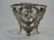 19thc Antique German.  800 Silver Repousse Cherub Bowl W/ Glass Liner Nr Germany photo 6