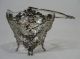 19thc Antique German.  800 Silver Repousse Cherub Bowl W/ Glass Liner Nr Germany photo 7