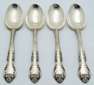 4 - Gorham Sterling Silver Demitasse Spoons Melrose photo