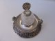 Elegant Antique Silver Plate And Crystal Glass Inkwell Other photo 1