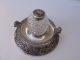 Elegant Antique Silver Plate And Crystal Glass Inkwell Other photo 7