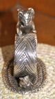 Reed & Barton 1824 Collection Silver Plated Figural Napkin Ring: Cat & Mouse Napkin Rings & Clips photo 3