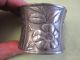 2 Victorian Silverplated Napkin Ring Holders Raised & Etched Flowers Napkin Rings & Clips photo 1