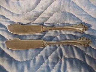 Silverplate Butter Knives R Wallace American photo
